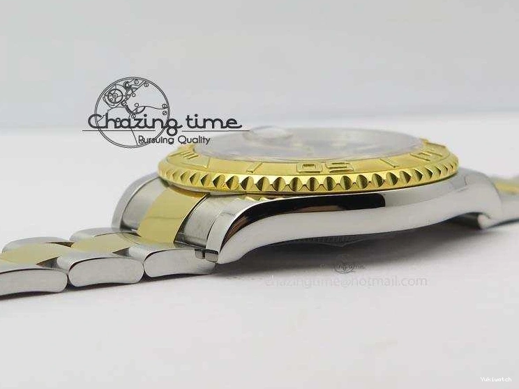 Dial Bracelet Yacht-Master 116622 On SS JF Best Blue A2836 Edition YG 0215